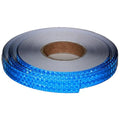 Blue Reflective Tape Outdoor Waterproof 1 inch, High Visibility Hazard Conspicuity Safety Industrial Marking Tape (166 feet)