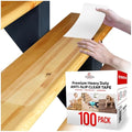 ThreadNanny Indoor and Outdoor Stair Treads - Stair Treads for Wooden Steps, Concrete Steps Etc. (Works on All Surfaces & Weather), Non Slip Durable & Waterproof Anti Slip Tape (100 Pack, Clear)