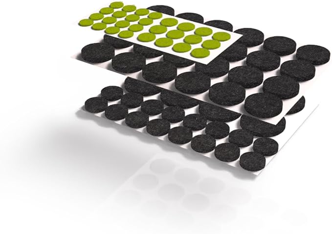 Slipstick Gorilla Felt Furniture Pads (76 Piece Variety Pack) Premium Furniture Pads & Chair Leg Floor Protectors for Hardwood Floors & Hard Surfaces
