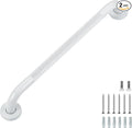Grab Bars for Shower, 2 Pack 20-Inch Anti Slip Shower Handles for Elderly, Safety Shower Grab Bar, Stainless Steel Handicap Grab Bars for Bathroom (White 1" Diameter)