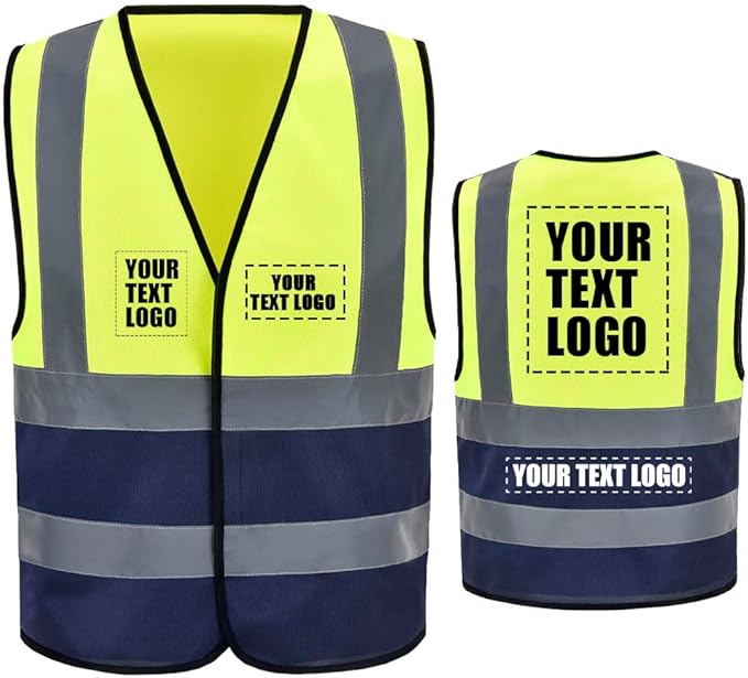 AYKRM 12 colour High visibility viz vest hi vis viz reflective work construction safety vest (XS-8XL)