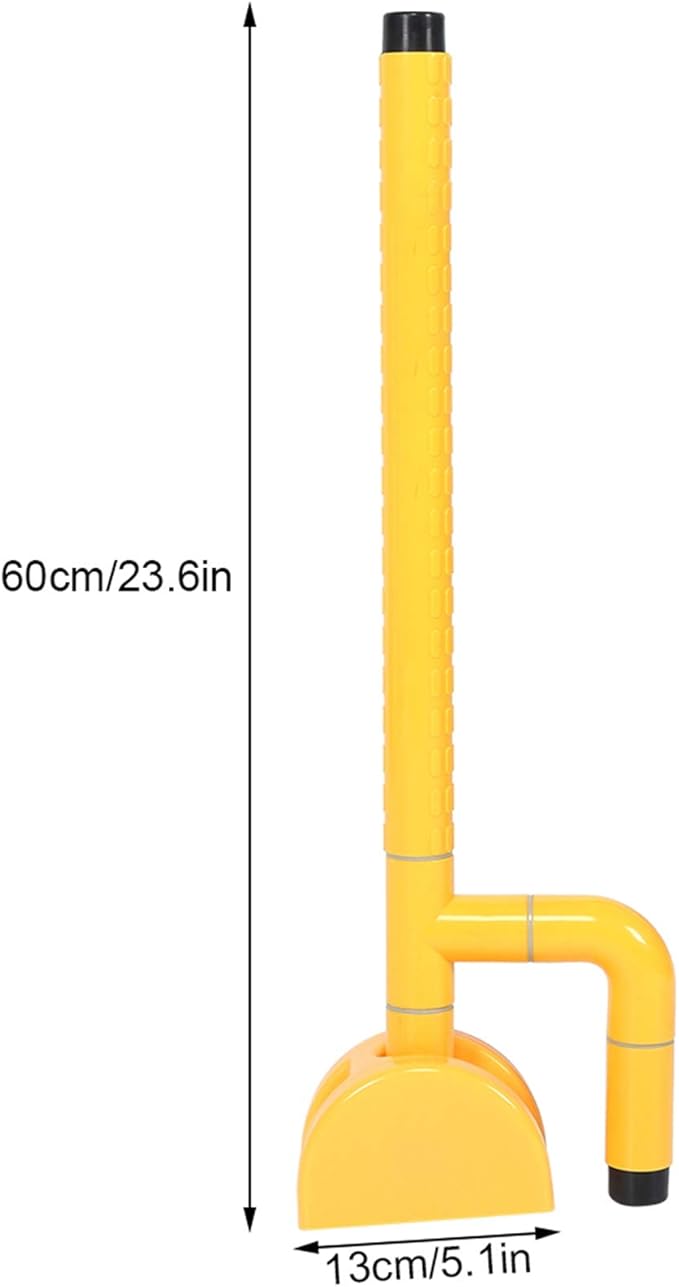 Toilet Handle, Yellow Safety Grab Bar Stainless Steel Toilet Armrest Handrail Handle for Elderly The Disabled