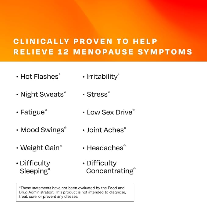 Amberen Menopause Supplement for Women, 180 Capsules, Clinically Proven, Helps Support Hormone Balance, Helps Relieve 12 Menopause Symptoms: Hot Flashes, Night Sweats, Mood Swings and More