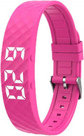Vibrating Alarm Wristband 8 Sets of Alarms Fitsleeps Alarm Bands Clock Watches 45-Day Battery Life Silent Wrist Shock Bands for Deepsleepers Elderly