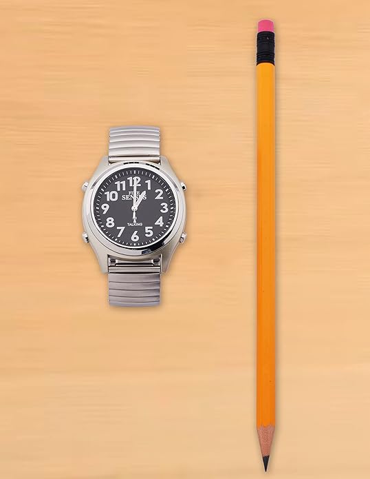 FIVE SENSES Atomic Talking Watch Seniors Men Women Loud Talking Sound Alarm for Visually Impaired