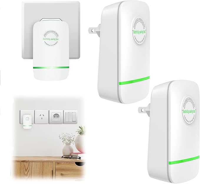 Device Power Saving Box Elon-Musker Power Saver Professional 2024 New Watt Stop Electricity Saving Box Stable Voltage Plug 90V-250V 30Kw Ssave Kill a Watt (2, 3.93 * 2.2 * 1.18in)