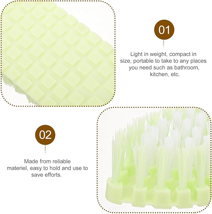 Small Sink Scrub Brush with Soft Bristles for Kitchen and Bathroom Cleaning Compact Multi-Purpose Scouring Tool for Corners Vents and Surfaces Lightweight and Cleaning Random Color