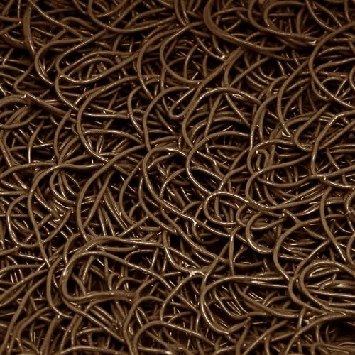 American Floor Mats Vinyl Mesh Heavy-Duty Entrance Brown 3' x 3' Scraper Mat Without Backing/Borders - Drainable