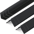 Sasylvia 10 Pcs Wall Corner Protector Guards, Black Vinyl 3/4 x 36 Inch Corner Trim Molding, Avoid Scratching Scuffs, Ease Install and Cleaning for Door Countertop Furniture Cabinet Protection