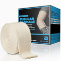 EVERLIT Elasticated Tubular Support Bandage | Stockinette Tubing for Large Arm, Knees, Legs | Light to Moderate Compression Bandage Roll For Tissue Support (Size D | 3" x 11 yd)