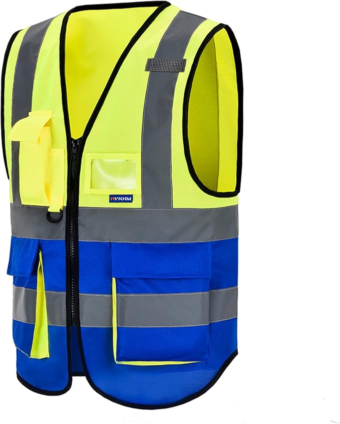 safety vest yellow and blue
