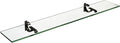 Spancraft Glass M-4.75x36-Black Monarch Glass Shelf, Black, 4.75" x 36"