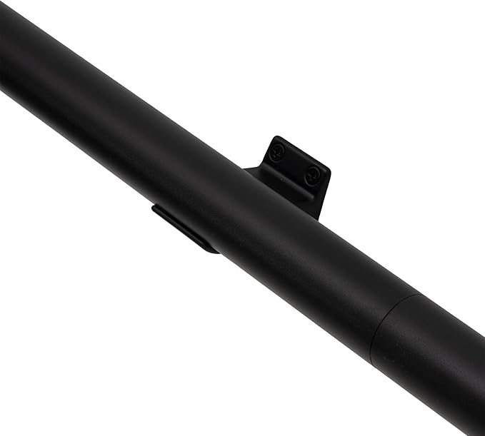 7FT Modern Aluminum Handrail Set - ADA Compliant Indoor & Outdoor Stair Railing. 1.4" Diameter Grab Bar. Wall-Mounted with 90°Wall Return End. Ideal for Safe Grip，Rust Free(Matte Black, 7FT)