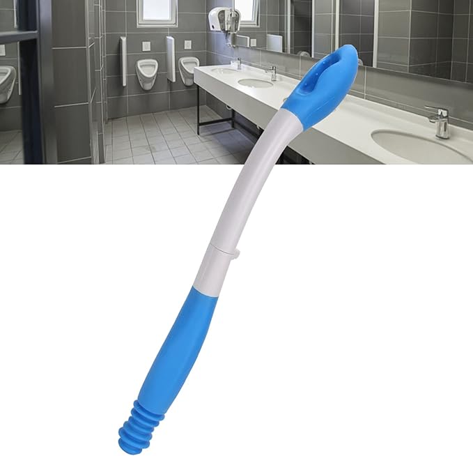 Long Reach Comfort Wiper, Self Assist Toilet Aid, Toilet Paper Tissue Grip, Self Wipe Assist Holder, Daily Living Bathroom Aid, for Limited Mobility