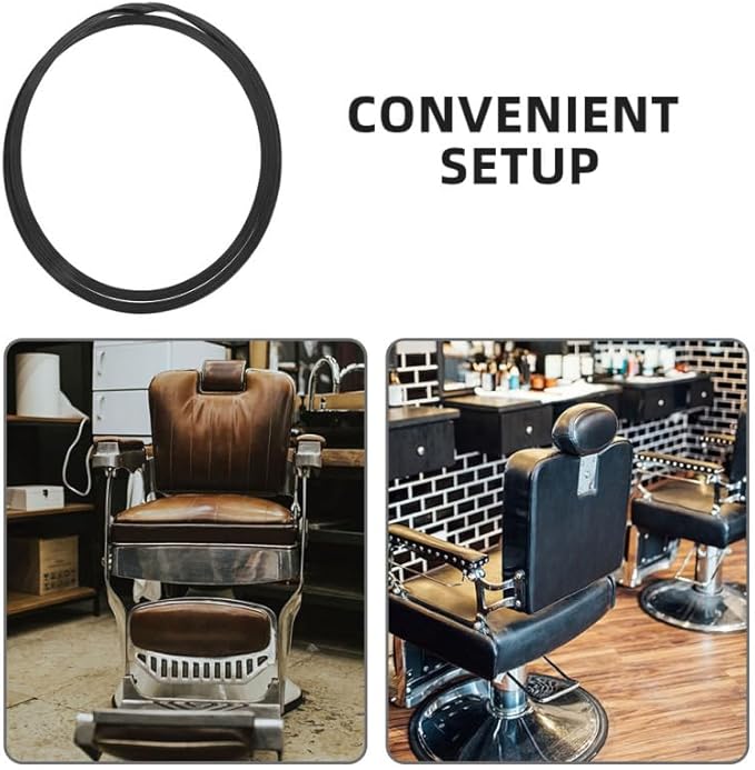 Barber Chair Rubber Base Ring Non Slip Gasket Salon Chair Stability Floor Protection 20.47 Inch Durable Anti Slip Accessories