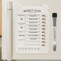 Weekly Chore Chart for Kids Dry Erase Chore Board,Behavior Chore Chart for Multiple Kids, Cute Visual for Kids Schedule Board for Home, Kids Checklist to Do List ADHD Tools (Weekly Plan, 1)