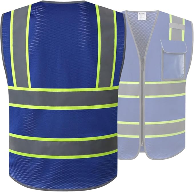 JKSafety Hi-Vis Multiple Pockets Lite MESH Lining Meets ANSI/ISEA Standards