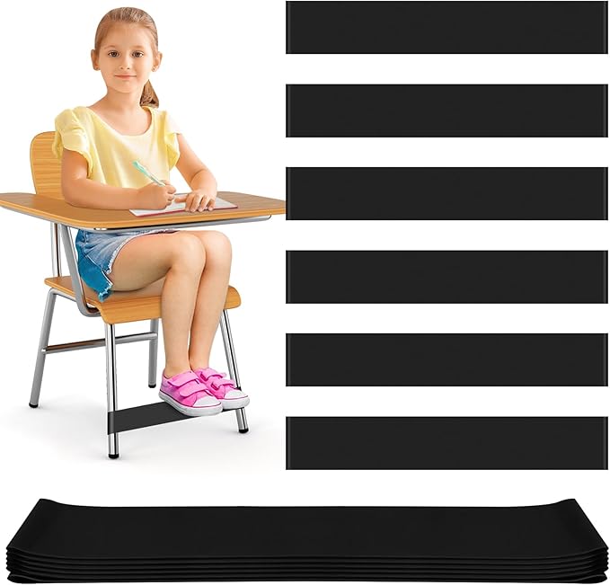 6 Pack Chair Bands for Kids With Fidgety Feet - Sensory Room Must Haves for ADHD and Autism - Classroom and Home Chairs Fidget Tools
