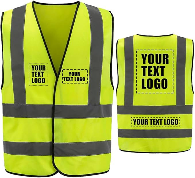 AYKRM 12 colour High visibility viz vest hi vis viz reflective work construction safety vest (XS-8XL)