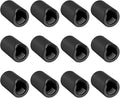 12 Pack Anti-Collision Corner Drawer Bumpers, Silicone Protector for Cabinet Handle, Silicone Cabinet Pull Covers (Black)
