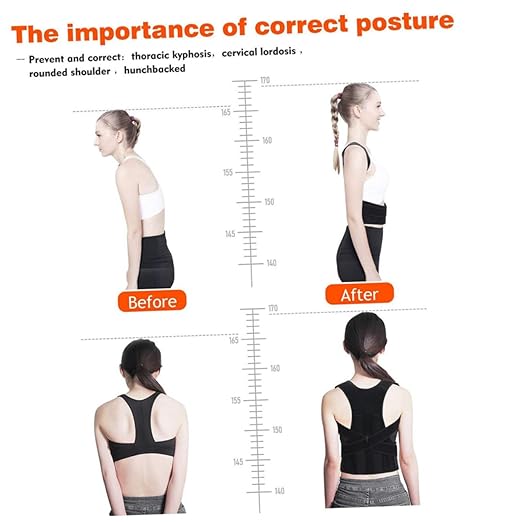 Adjustable Back Posture Corrector Brace for Men and Women Professional Spine Alignment Support for Hunchback Shoulder Relief and Posture Improvement Suitable for Office Home and
