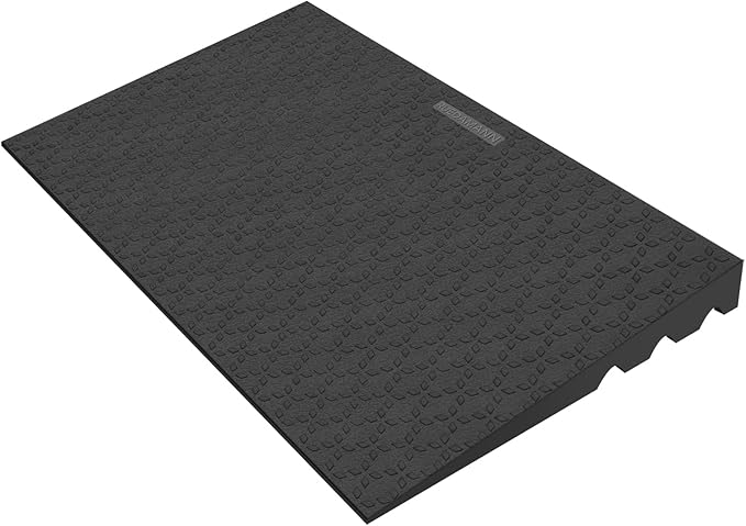 Ruedamann 3" Rise Threshold Ramps for Doorways, 2200 Lbs Load Capacity, 41.7" Wide Sturdy and Non-Slip Door Ramps for Wheelchair, Adjustable and Cuttable for Doorways, Curbs, Driveways, Scooters