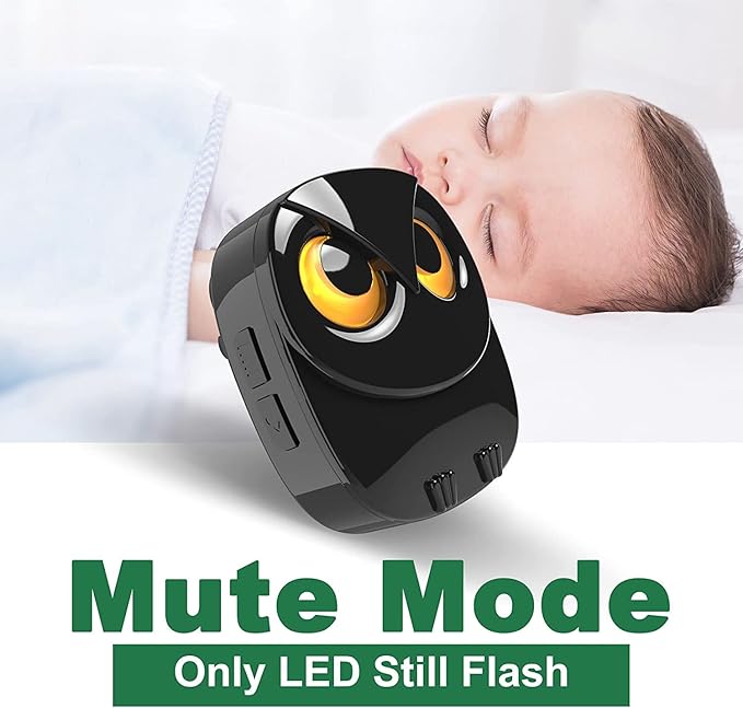 Wireless Doorbell, Cute Owl Doorbell Weatherproof IP55 Outdoor Remote Push Button- 1000 feet Long Wireless Range- 35 Classic Melodies Optional, 5 Volume Levels & LED Flash-1 Receiver+2 Transmitters