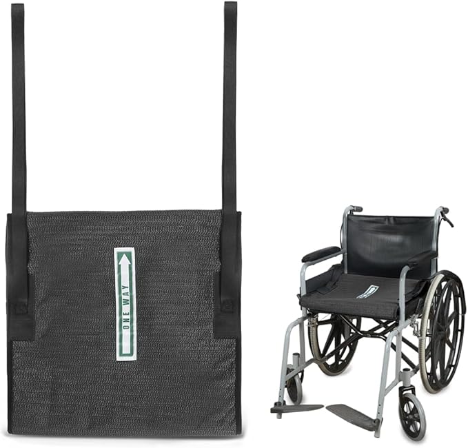 One Way Transfer Support Tubular Seat Cushion, Fall Prevention for Eldery in Chair or Wheelchair, Excellent Non-Slip Seat Cushion in Car Seat and Office Chair (Black, with Handles(17"x17"))