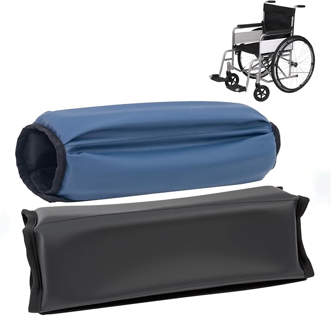 Wheelchair Armrest Cushion, Padded Armrest, Soft Support Cushion Accessories for Children and Adults, Used for Comfortable Decompression, Soft and Easy to Clean Pu(1 Pair)