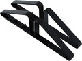 Support Feet for Pet Gate (Updated Version), Pet Gate Metal Support Feet Set of 2 for Extra Wide Foldable Dog Gates, Easy to Install, A Pair of Safety Fence Feet for Wooden Dog Gate, Black