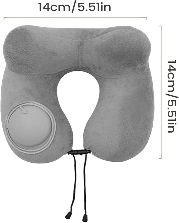 Neck Support Pillow, U Shape Travel Cushion, Plush Sleeper Pad, Soft Pressure Relief Design, Comfort Rest Support, Travel Comfort Accessory, for Airplane Office Bedroom Camping