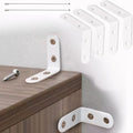 Furniture Anchors Small Aesthetic Earthquake Straps for Furniture Dresser Wall Anti-Tip Furniture Safety Anchor to Childproof and Babyproof Your Home Holds Up to 500 Pound (White, 2 in)