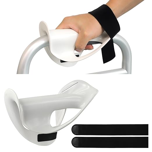Right Walker Hand Support with Dual Anti-Slip Straps – Comfortable Splint for Elderly & Limited Hand Mobility Users, Easy to Use at Home/Outdoor