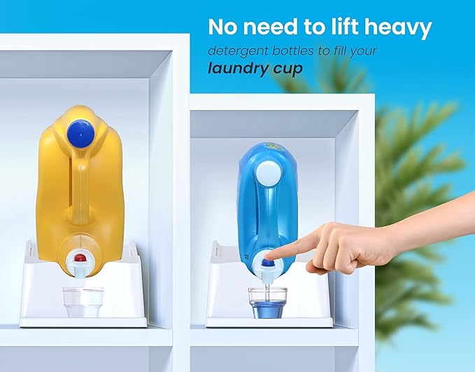 TidyFriend 3 in 1 Home Organization Kit – Stackable Storage Bins, Laundry Detergent Stand & Refrigerator Egg Drawer, Perfect Holiday Gift for Moms, Homemakers & Home Organization Lovers