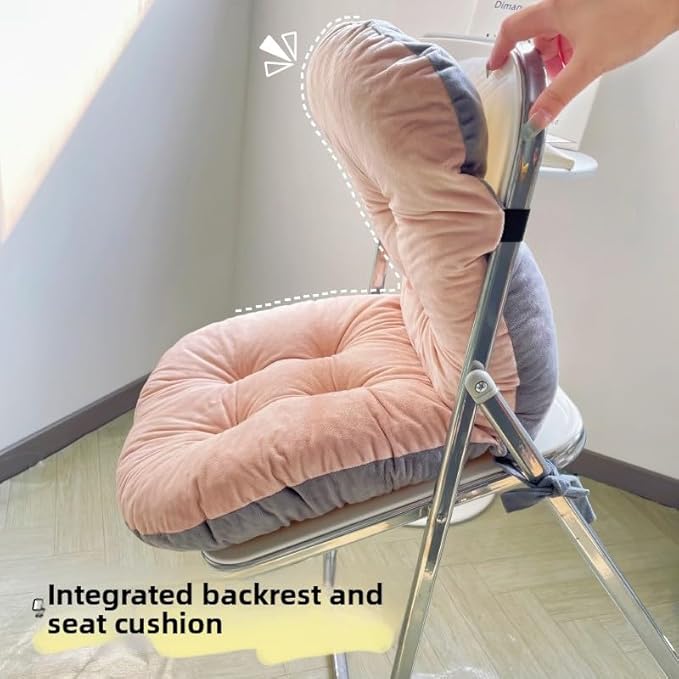 Chair Pads Plush Seat Cushion with Back Support - Office Chair Cushion for Long Sitting Comfort, Multiple Colors Available (Grey,42 * 85cm/16.54 * 33.46inch)