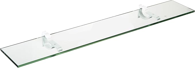Spancraft Glass M-12x14-White Monarch Glass Shelf, White, 12" x 14"