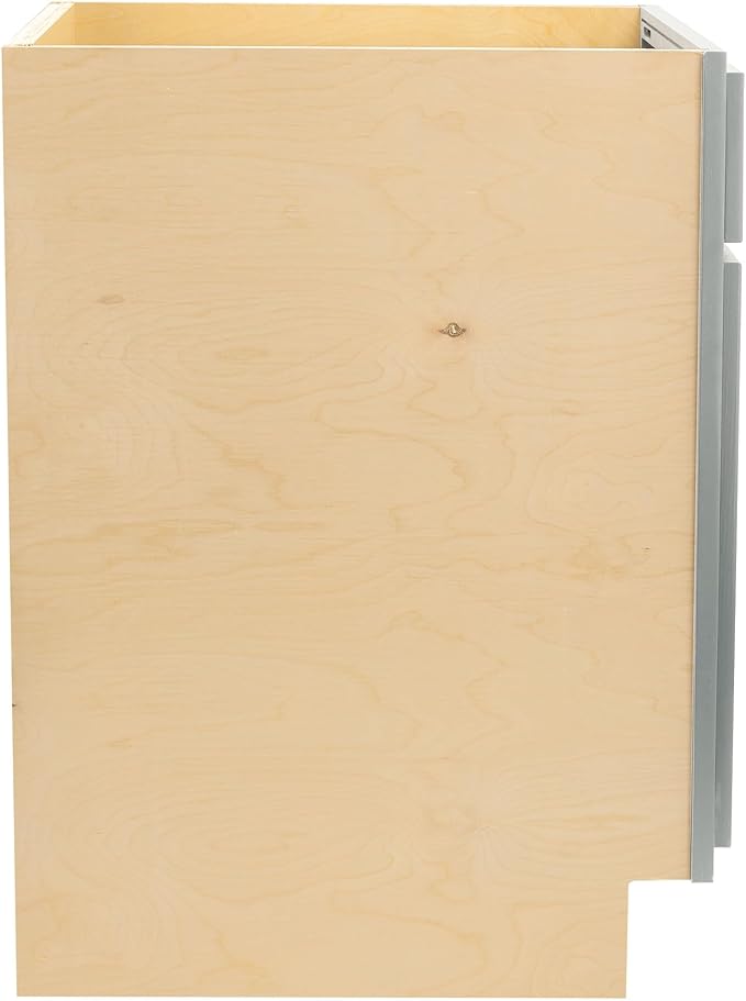 Quicklock RTA (Ready-to-Assemble) | Base Kitchen Cabinets - Shaker Style | Made in America (Magnetic Gray, 21" Wx34.5 Hx24 D Base)