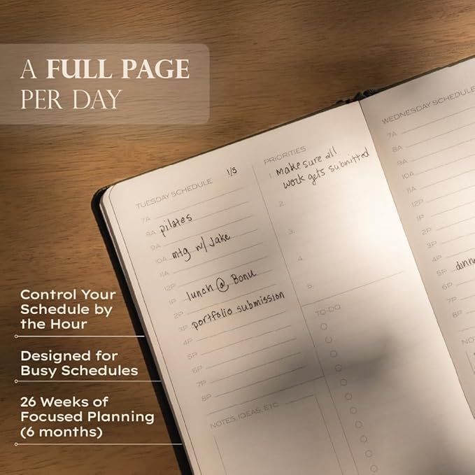 Anecdote 2026-2027 Planner: A Monthly, Weekly & Daily Planner with Calendar | 8.5" x 5.2" | Hardcover To-Do List Organizer, Planning Your Success, Start Anytime, Achieve Productivity Goals (Red)