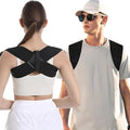 Posture Corrector for Women and Men, Adjustable Back Brace Support for Scoliosis, Hunchback Correction, Upper Spine & Shoulder Pain Relief (Large)