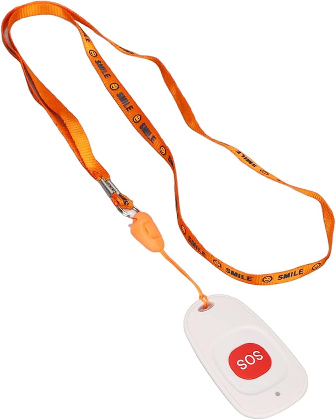 Caregiver Pager, Wireless Nurse Alert System, SOS One Touch Call IPX7 Water Proof Stable Signal 100 Meter Range for Elderly Patient Home Safety