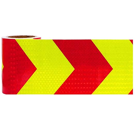 Reflective Tape Outdoor Waterproof 12 inch for Truck, High Visibility Hazard Conspicuity Warning Safety Industrial Marking Tape (66 feet)