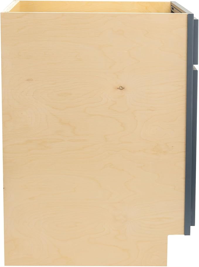 Quicklock RTA (Ready-to-Assemble) | Base Kitchen Cabinets - Shaker Style | Made in America (Needlepoint Navy, 18" Wx34.5 Hx24 D Base)