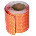 Industrial Reflective Tape Orange Outdoor Waterproof 3 inch, High Visibility Hazard Conspicuity Safety Marking Tape (10 feet)