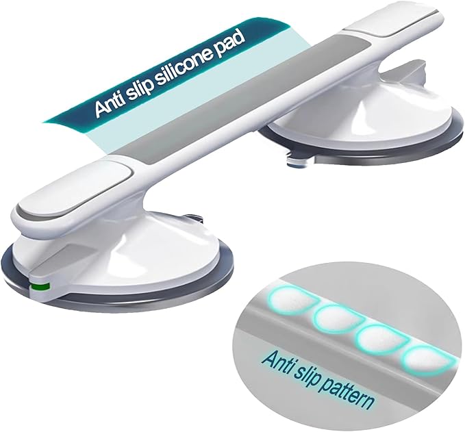 Grab Bar for Elderly for Wall,Grab Bar for Bathtubs and Showers,Shower Handle,Non-Slip Handrail Safety Grip for Seniors No Drilling,Shower Handles for Elderly Suction,Bathroom Accessories