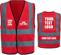 AYKRM 12 colour High visibility viz vest hi vis viz reflective work construction safety vest (XS-8XL)