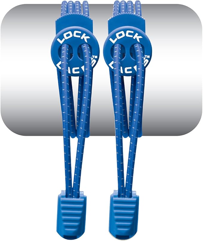 Lock Laces - Elastic No Tie Shoelaces 1 Size Fits All for Kids Adults Tieless Shoe Laces Tennis Shoes Sneakers