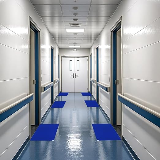Sticky mat with Adhesive,180 Sheets,Tacky pad 24" x 36",6 Packs of 30 Blue Sheets Each,for Construction,Science Lab Door Matting,Basketball Shoes,Cleanroom,Laboratory and Hospital. (6, Blue, 24"x36")