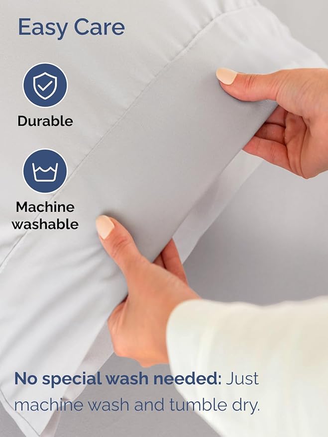 Extra Deep Twin XL Sheet Set - 4 Piece Breathable and Cooling Sheets - Hotel Luxury Bed Sheets Set - Easy Fit - Soft, Wrinkle Free and Comfy Sheets Set - French Grey Sheet Set with Extra Deep Pockets