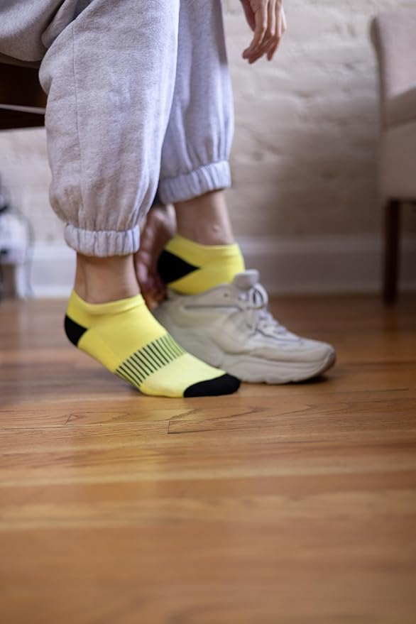 Tipi Toe Women’s 6-Pack Athletic Cushioned Running Ankle Socks – Soft, Breathable Fabric with Arch Support for Comfort