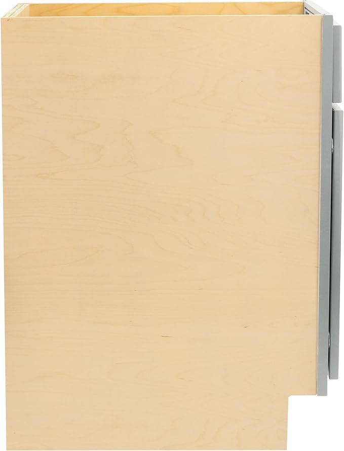 Quicklock RTA (Ready-to-Assemble) | Base Kitchen Cabinets - Shaker Style | Made in America (Magnetic Gray, 15" Wx34.5 Hx24 D Base)